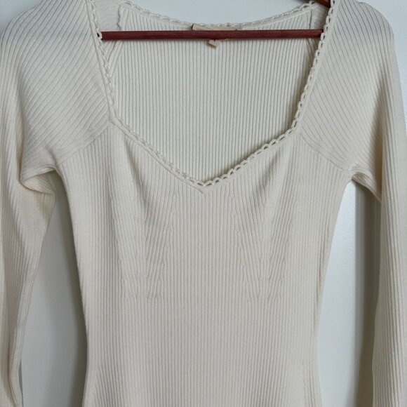 Sezane Amandine Dress Ecru S - Picture 7 of 8